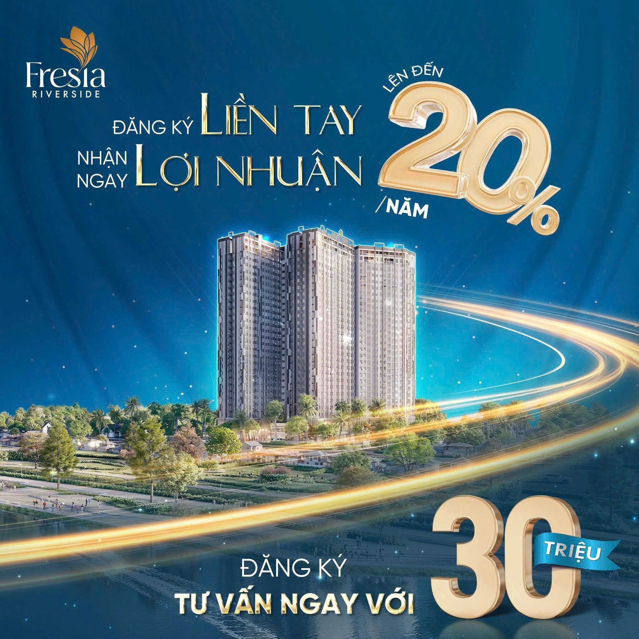Căn hộ cao cấp giá rẻ Fresia Riverside - Gần Aeon Mall Biên Hòa - Ảnh chính
